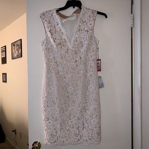 Vince Camuto white lace dress